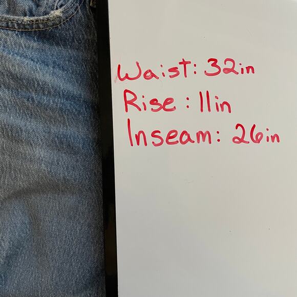 Gap Cheeky Straight High Rise Button Fly Medium Wash Size 8/29 Regular - Picture 7 of 7